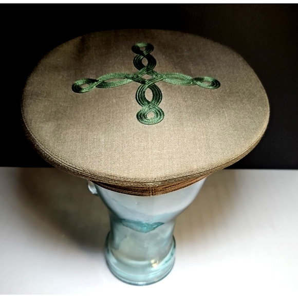U.S. Marine Corps officer’s service cap by Lancaster Brand, size 7 -1/8, (green) - Picture 3 of 9